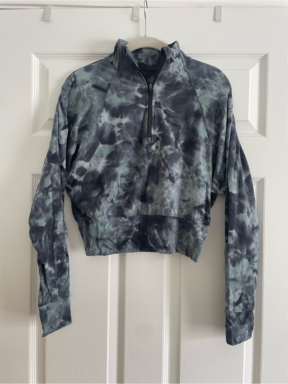 Lululemon Tie-Dye Quarter-Zip Crop Sweater